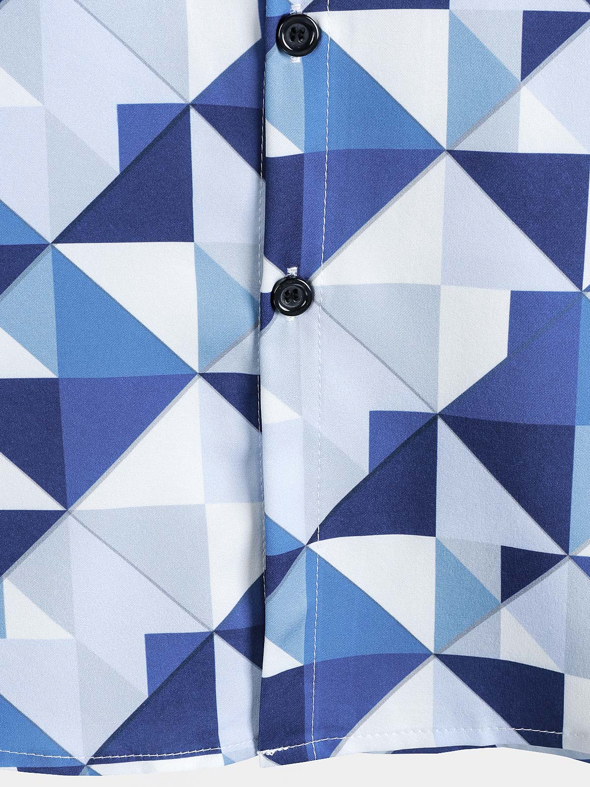 Blue Abstract Graphic Island Cruise Summer Holiday Resorcamiseta para hombre