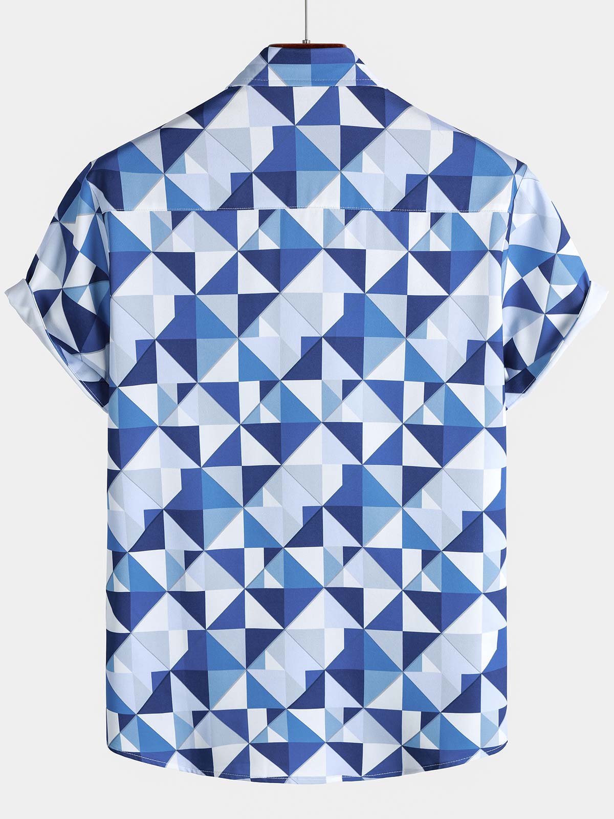 Blue Abstract Graphic Island Cruise Summer Holiday Resorcamiseta para hombre
