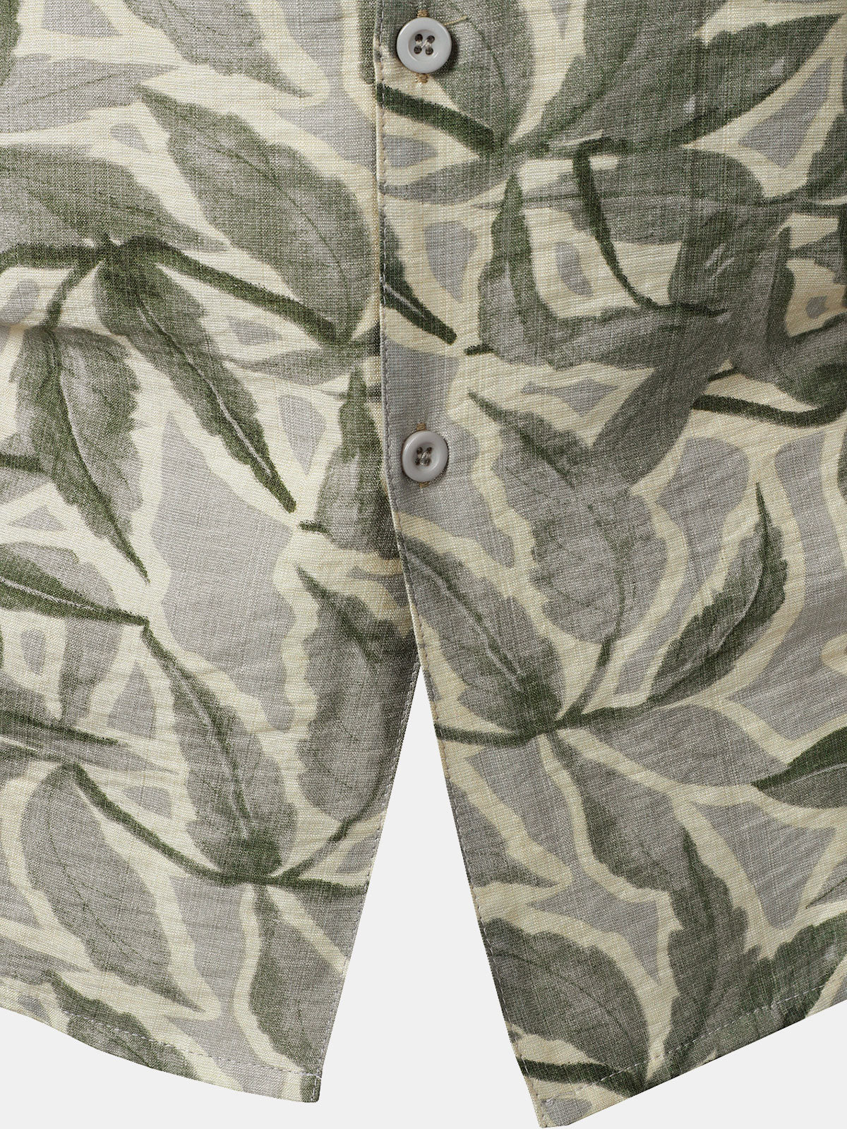 Camisa Green Tropical estampado Pocket Resort de manga corta para hombre