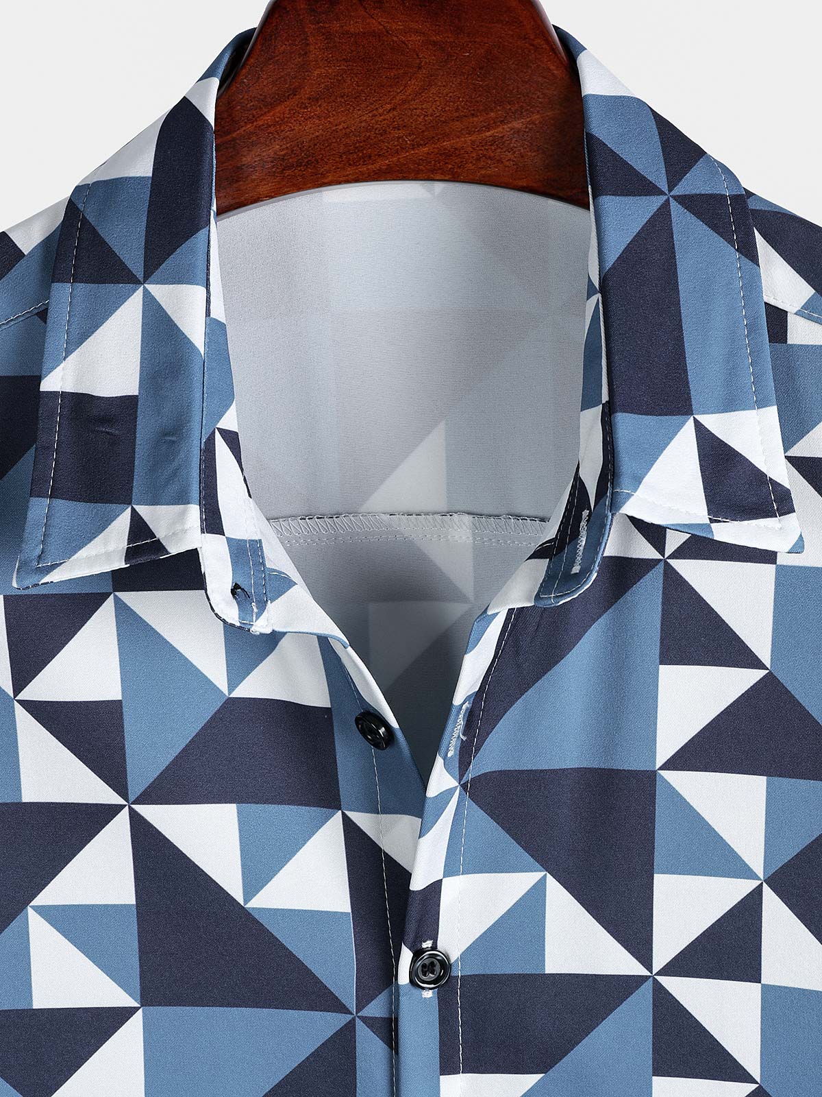 Navy Blue Abstract Graphic Island Cruise Summer Holiday Resorcamiseta para hombre