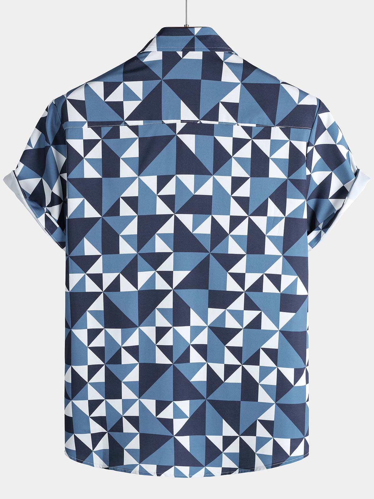 Navy Blue Abstract Graphic Island Cruise Summer Holiday Resorcamiseta para hombre