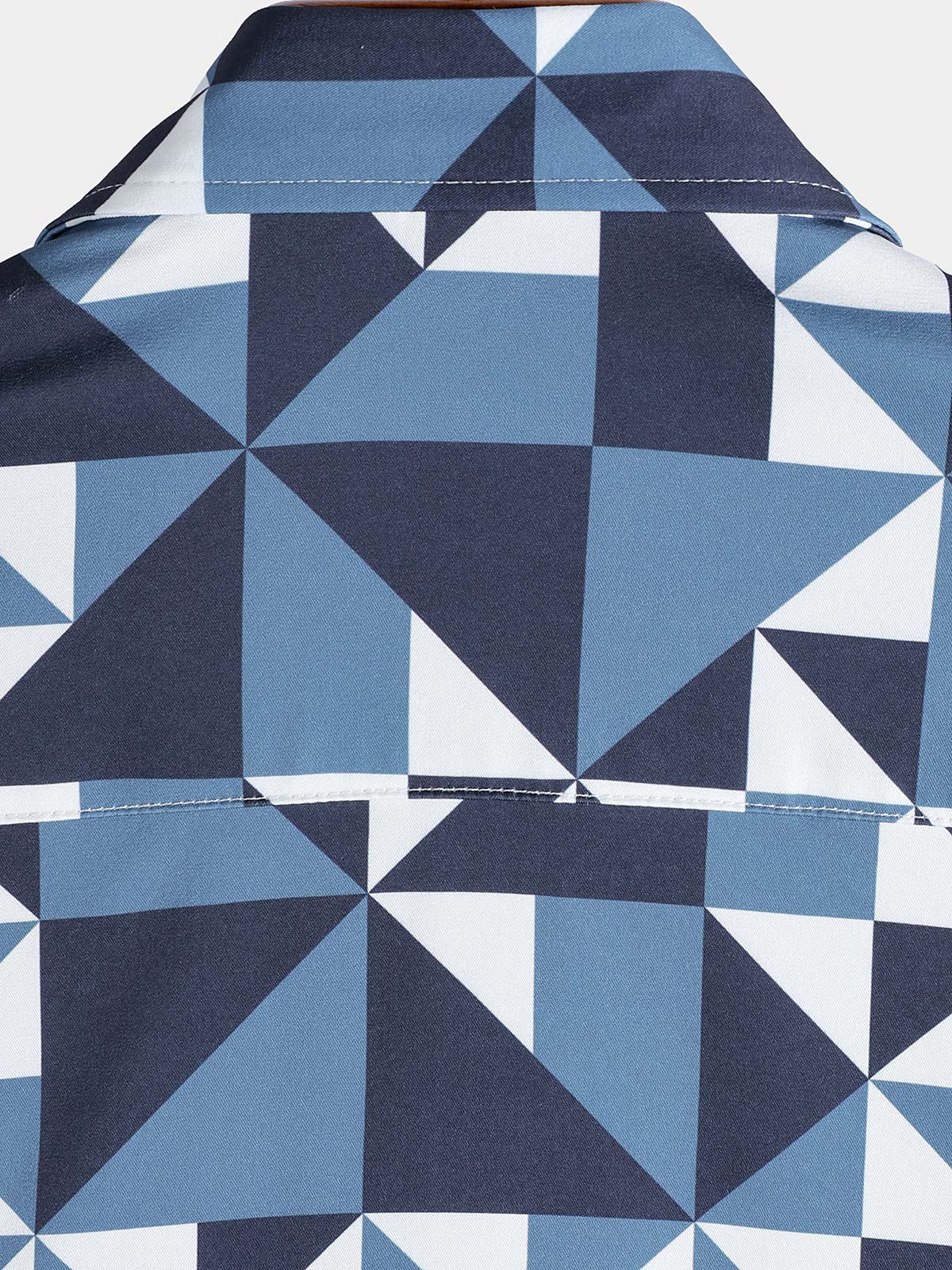 Navy Blue Abstract Graphic Island Cruise Summer Holiday Resorcamiseta para hombre
