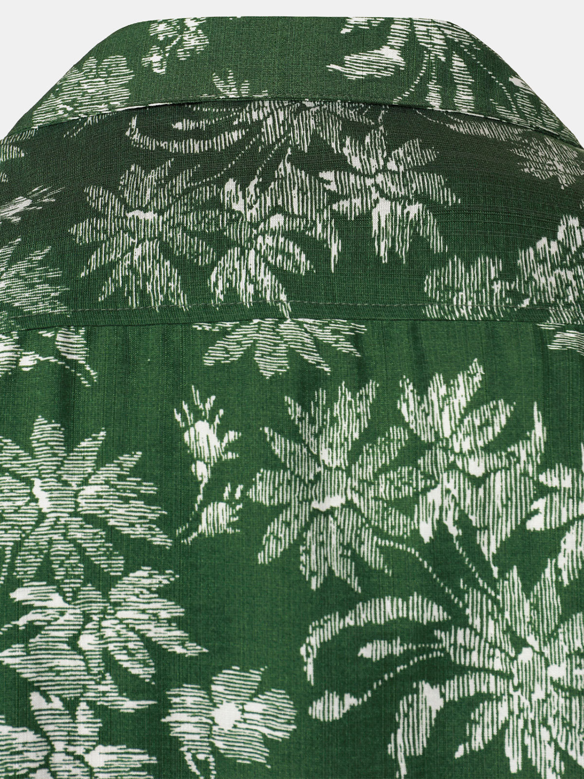 Camisa Green Tropical floral estampado casual Hawaiian para hombre