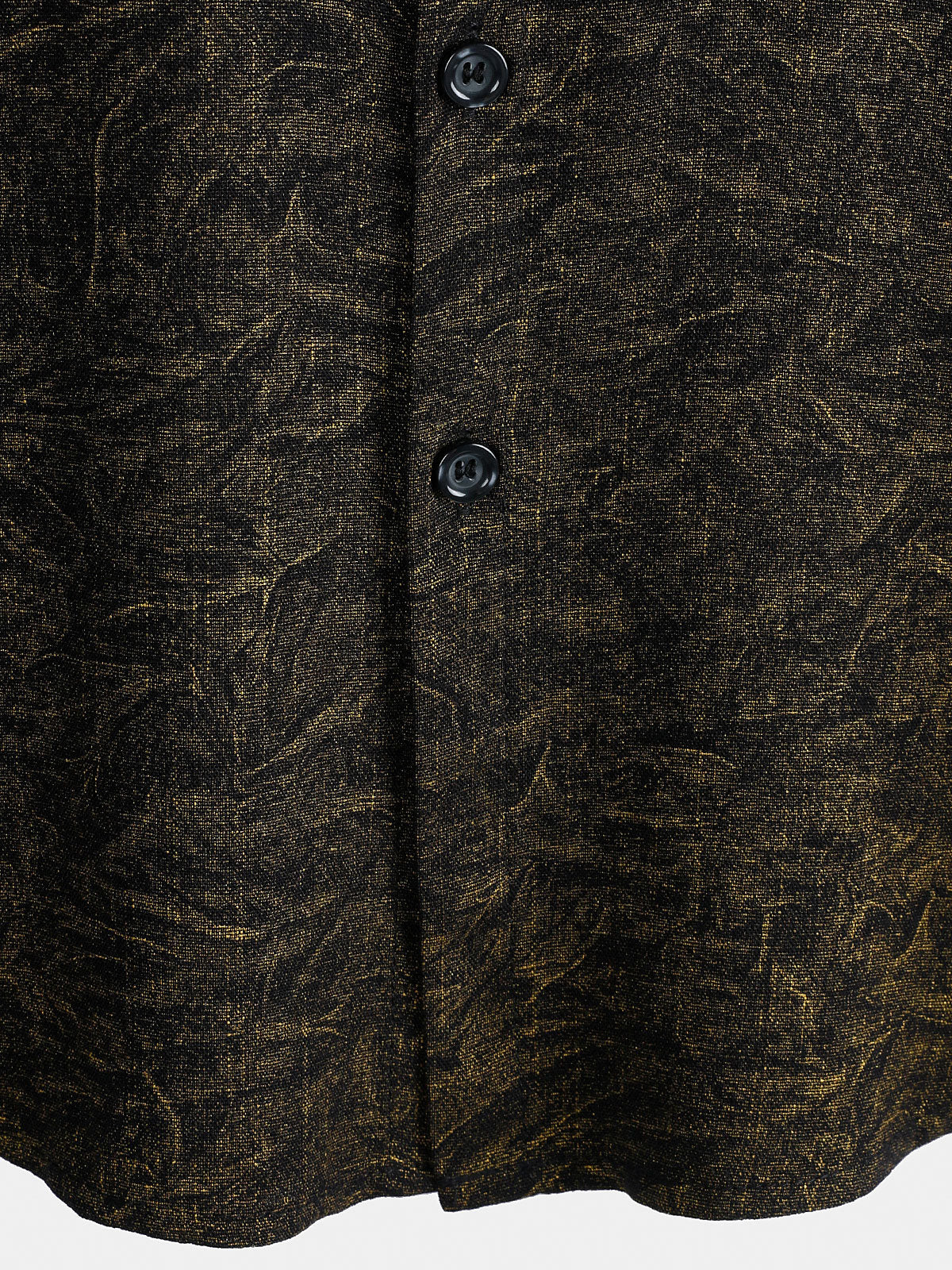Camisa Summer Holiday Black casual vintage de manga corta para hombre