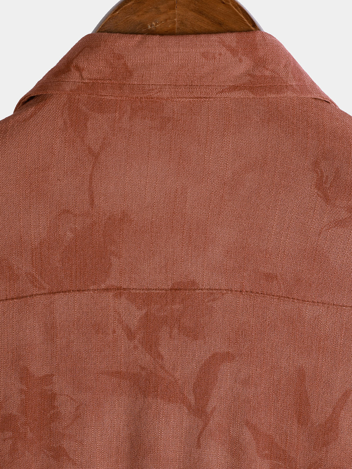 Camisa vintage floral Brown transpirable Vacation de manga corta para hombre