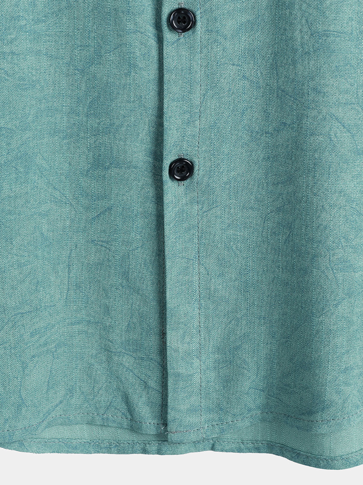 Camisa Summer Holiday Green casual vintage de manga corta para hombre