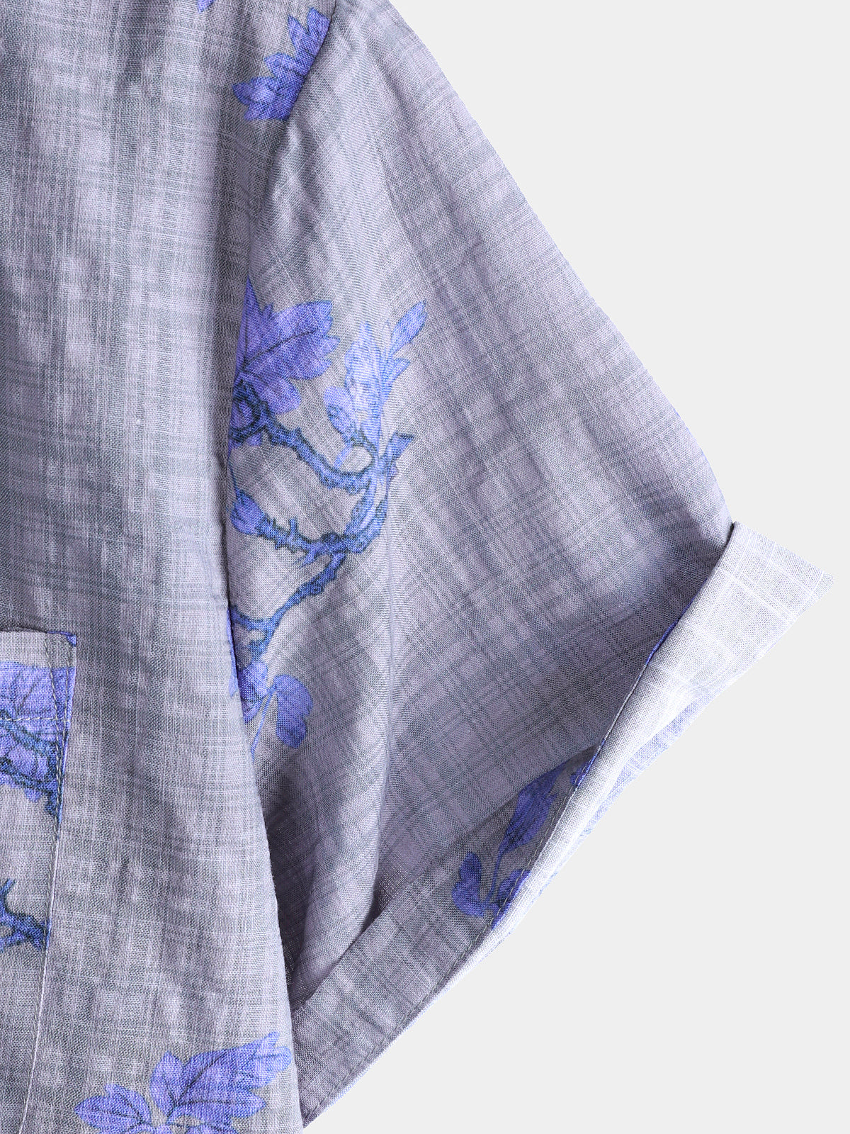 Camisa floral estampado transpirable de manga corta Hawaiian para hombre