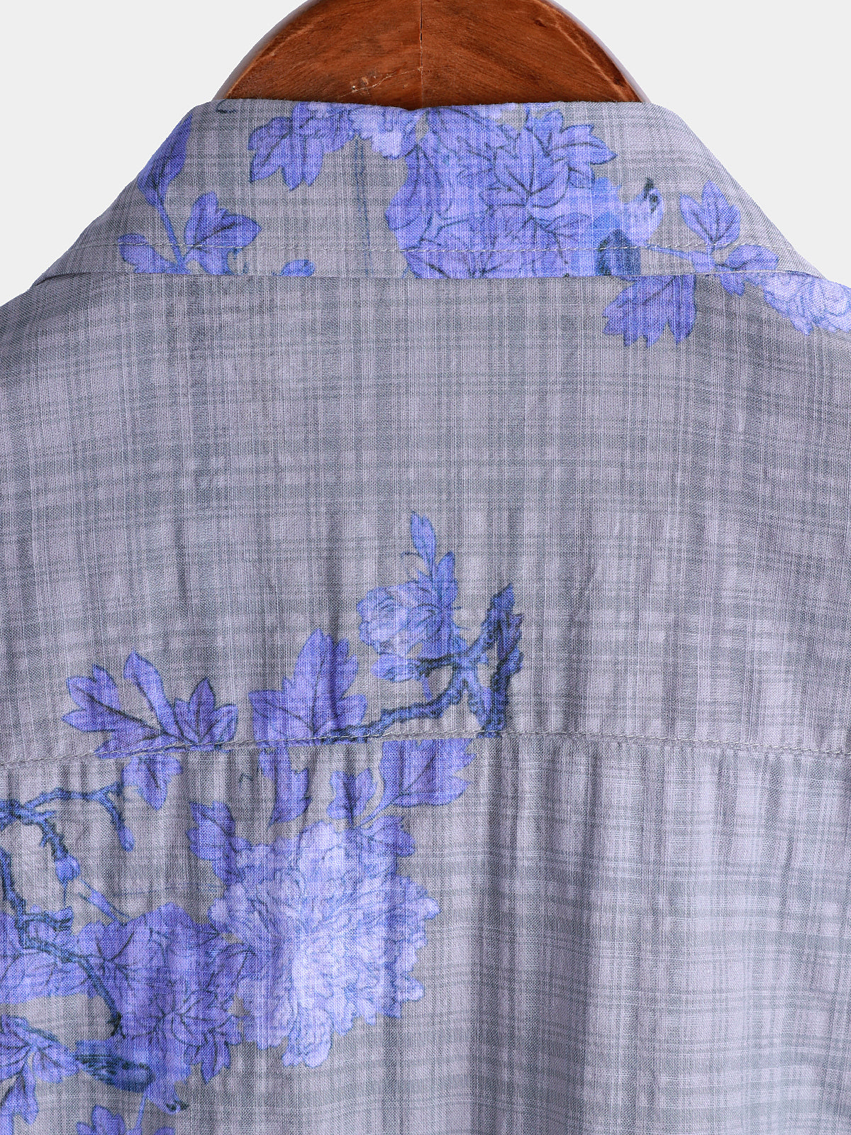 Camisa floral estampado transpirable de manga corta Hawaiian para hombre
