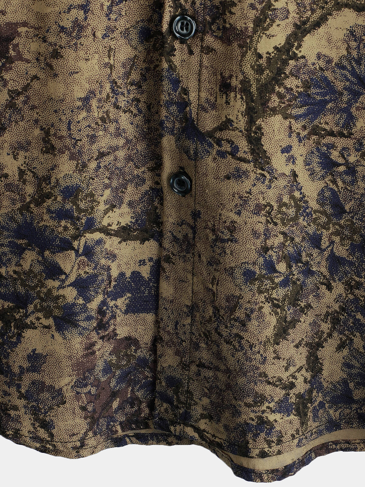 Camisa retro floral estampado casual de manga corta Holiday para hombre