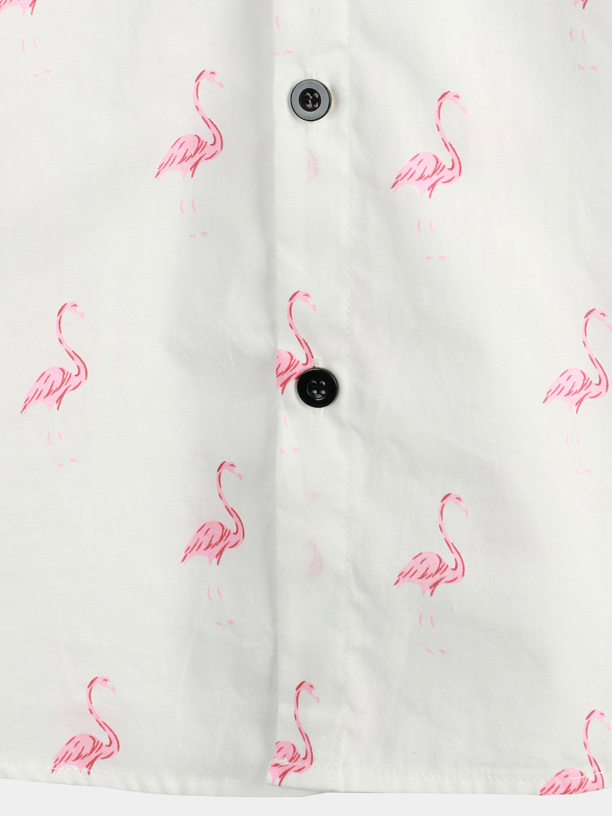 Camisa Tropical Flamingo Animal Button Up casual Hawaiian Holiday de manga corta para hombre