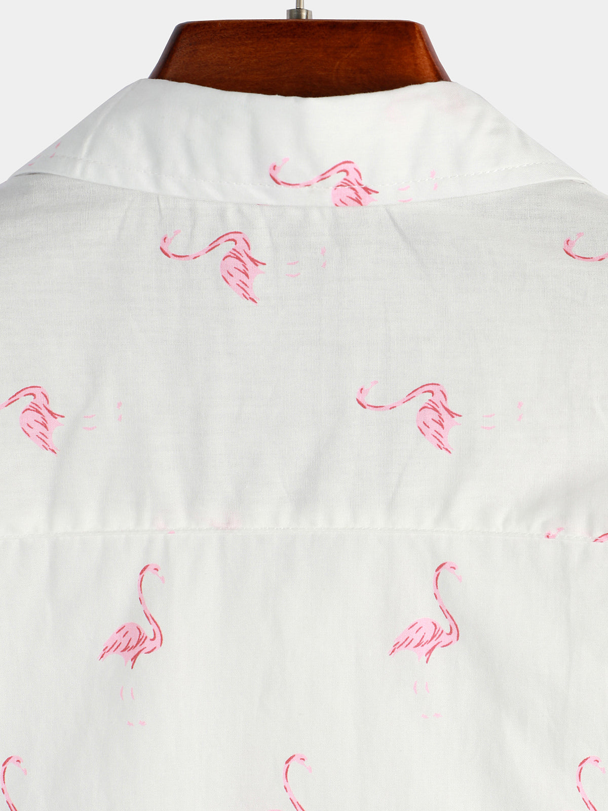 Camisa Tropical Flamingo Animal Button Up casual Hawaiian Holiday de manga corta para hombre