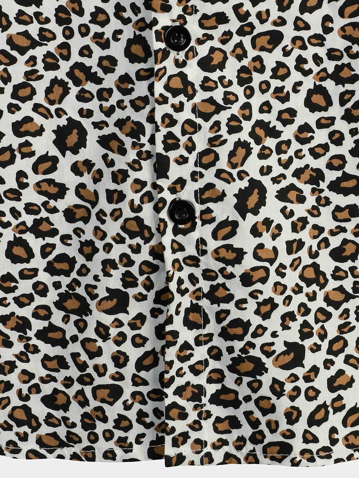 Camisa Rock Leopard estampado de manga corta para hombre