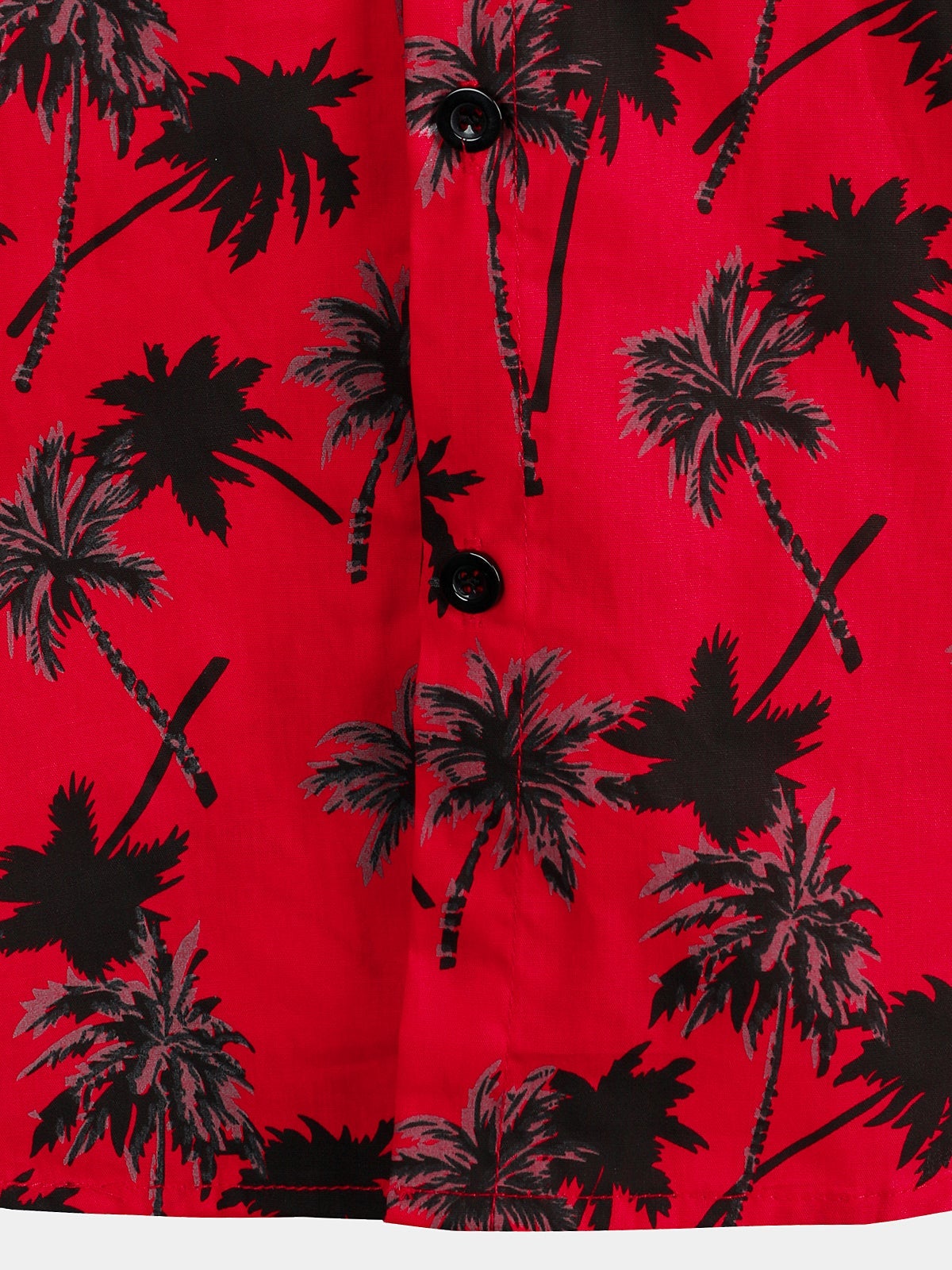 Camisa Summer Tropical Coconut Tree estampado de manga corta para hombre