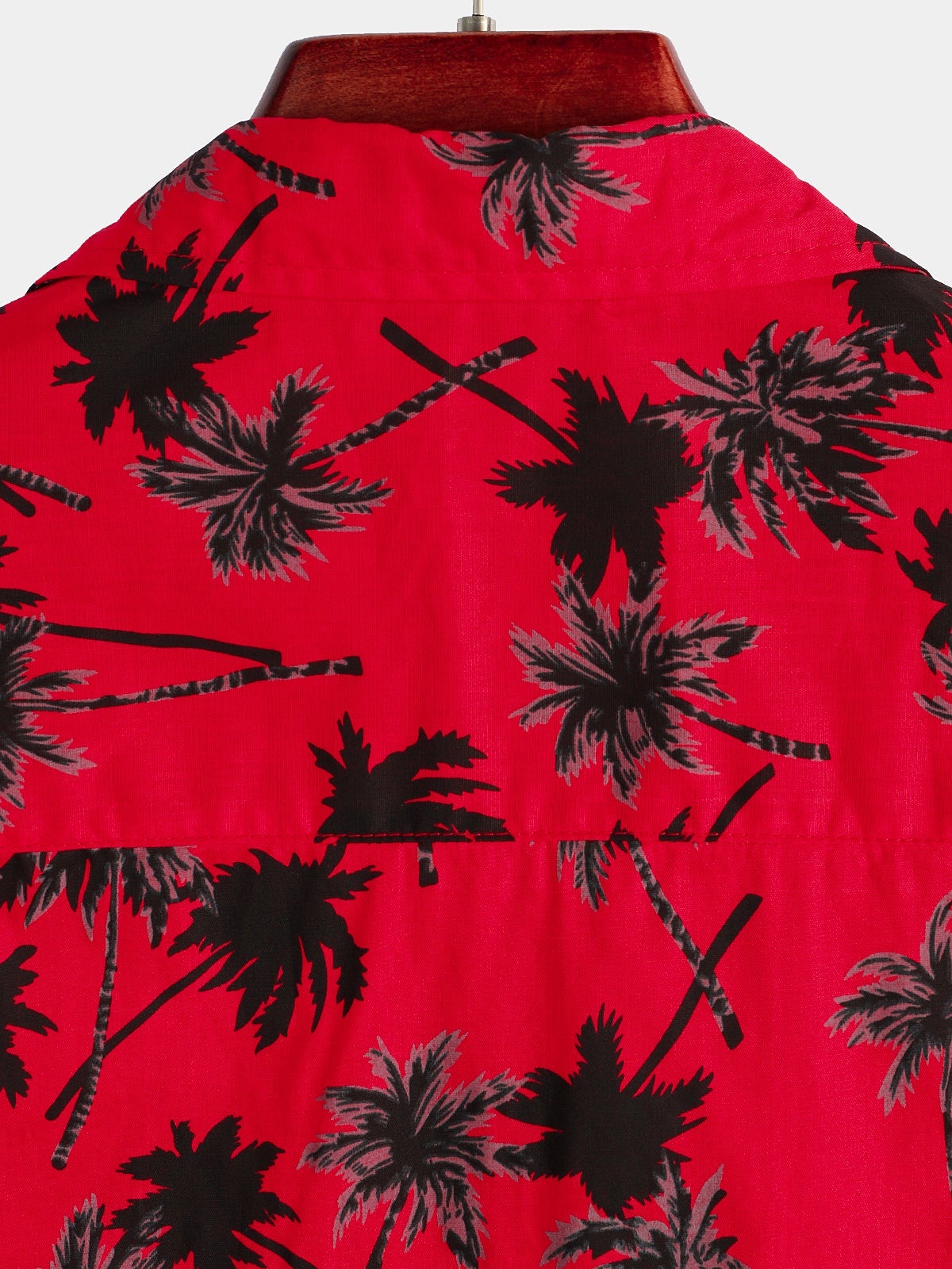 Camisa Summer Tropical Coconut Tree estampado de manga corta para hombre