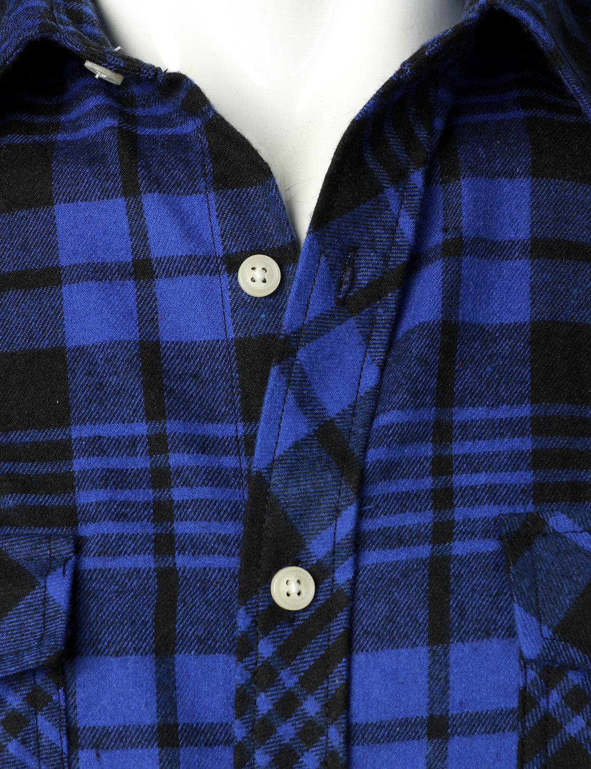 Camisa casual a cuadros Double Pocket Flannel Checkered Button Up de manga larga para hombre
