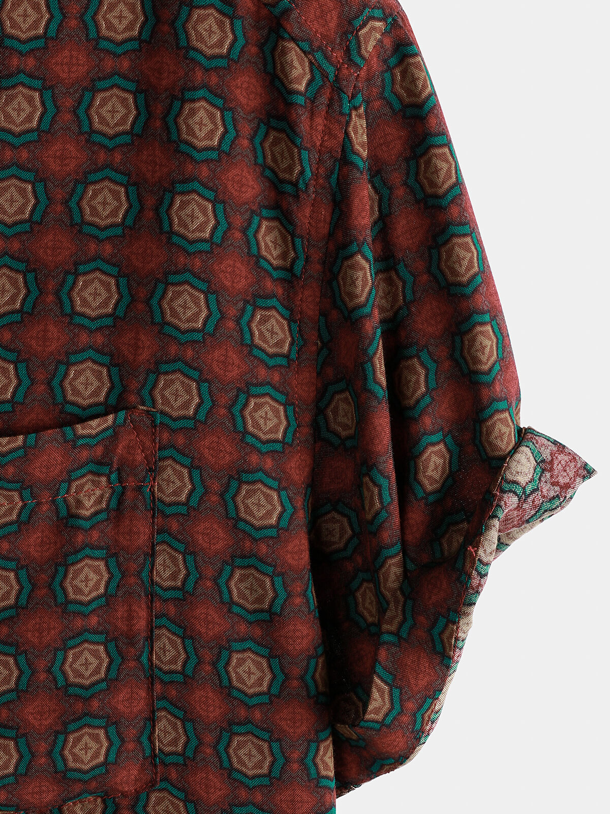 Camisa casual vintage Summer Beach de manga corta para hombre