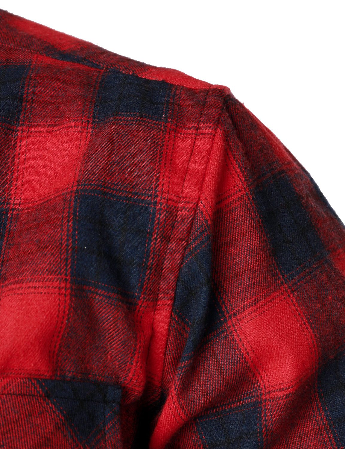 Camisa casual a cuadros Double Pocket Flannel Checkered Button Up de manga larga para hombre