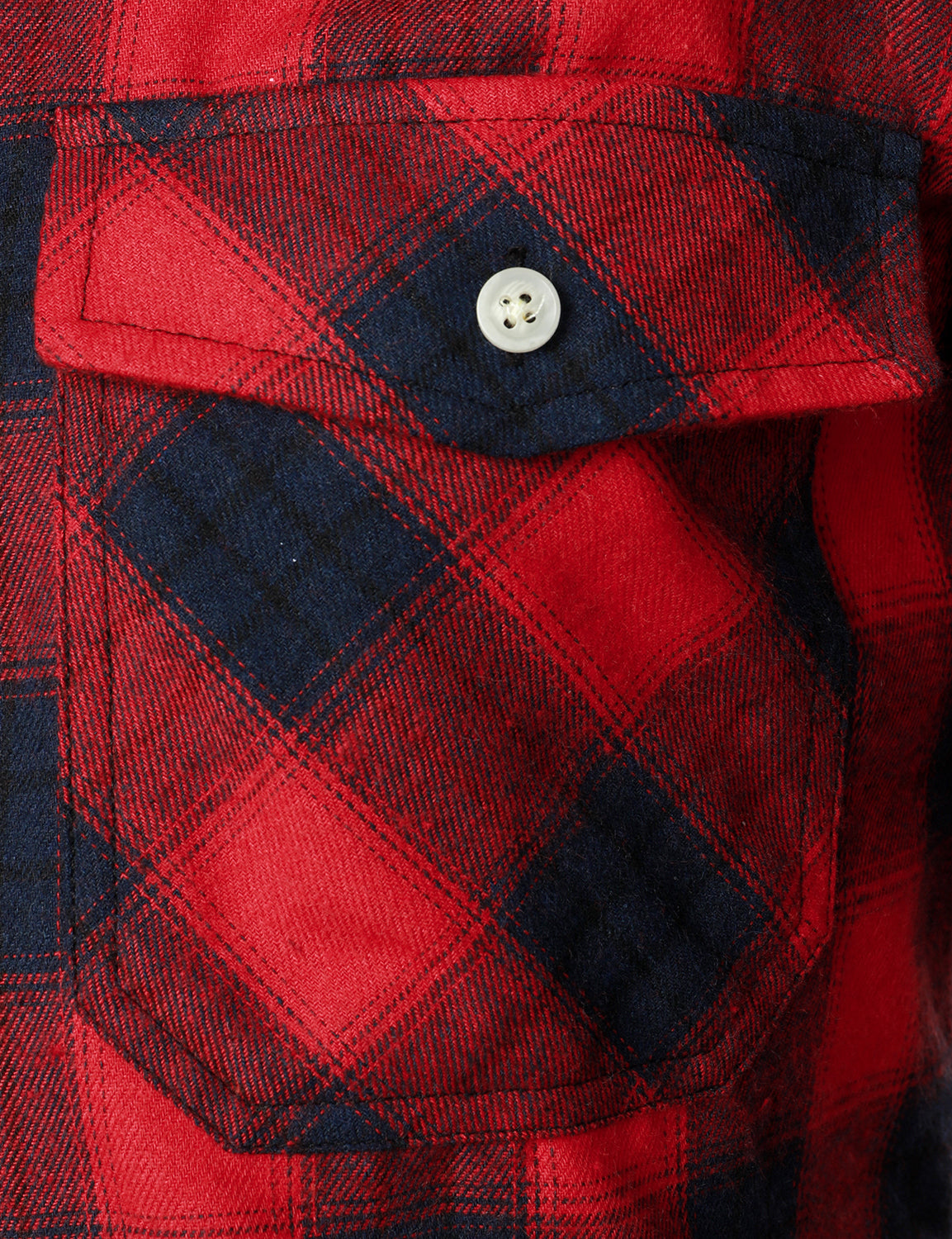 Camisa casual a cuadros Double Pocket Flannel Checkered Button Up de manga larga para hombre