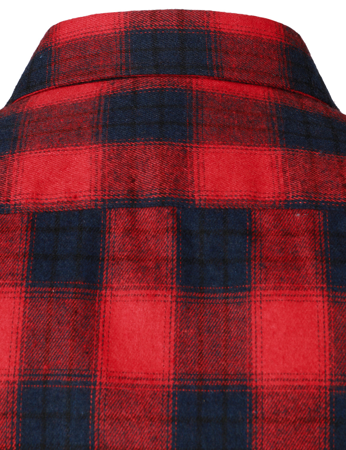 Camisa casual a cuadros Double Pocket Flannel Checkered Button Up de manga larga para hombre