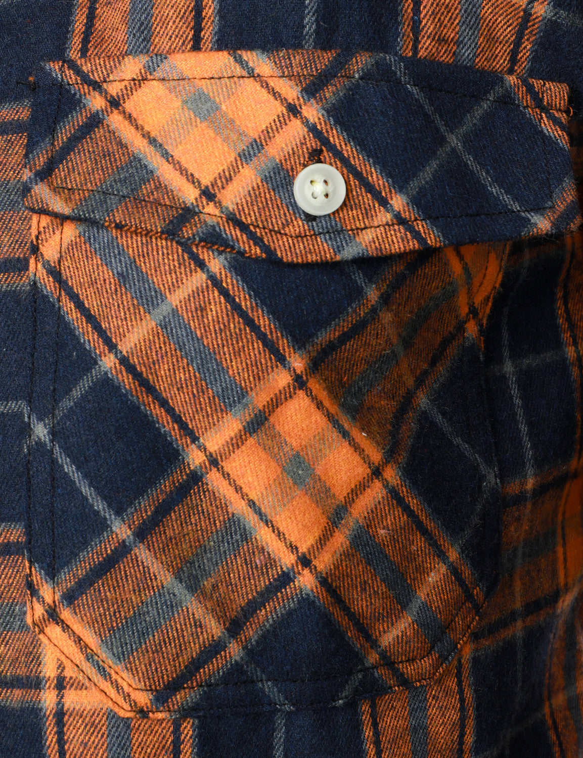 Camisa casual a cuadros Double Pocket Flannel Checkered Button Up de manga larga para hombre