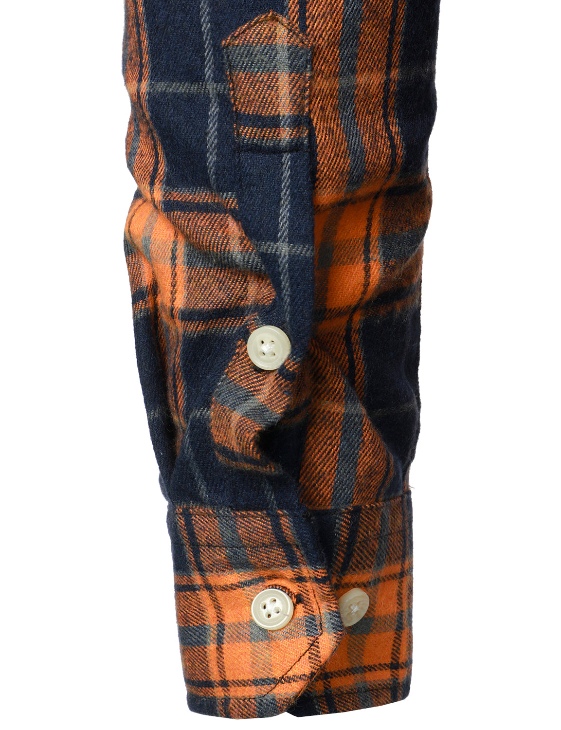 Camisa casual a cuadros Double Pocket Flannel Checkered Button Up de manga larga para hombre