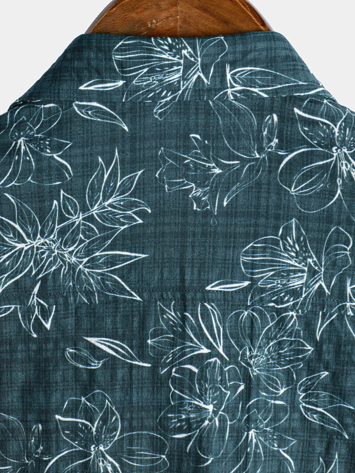 Exotic Botanical Graphic transpirable de algodón Tropical Style de manga corta Resorcamiseta para hombre
