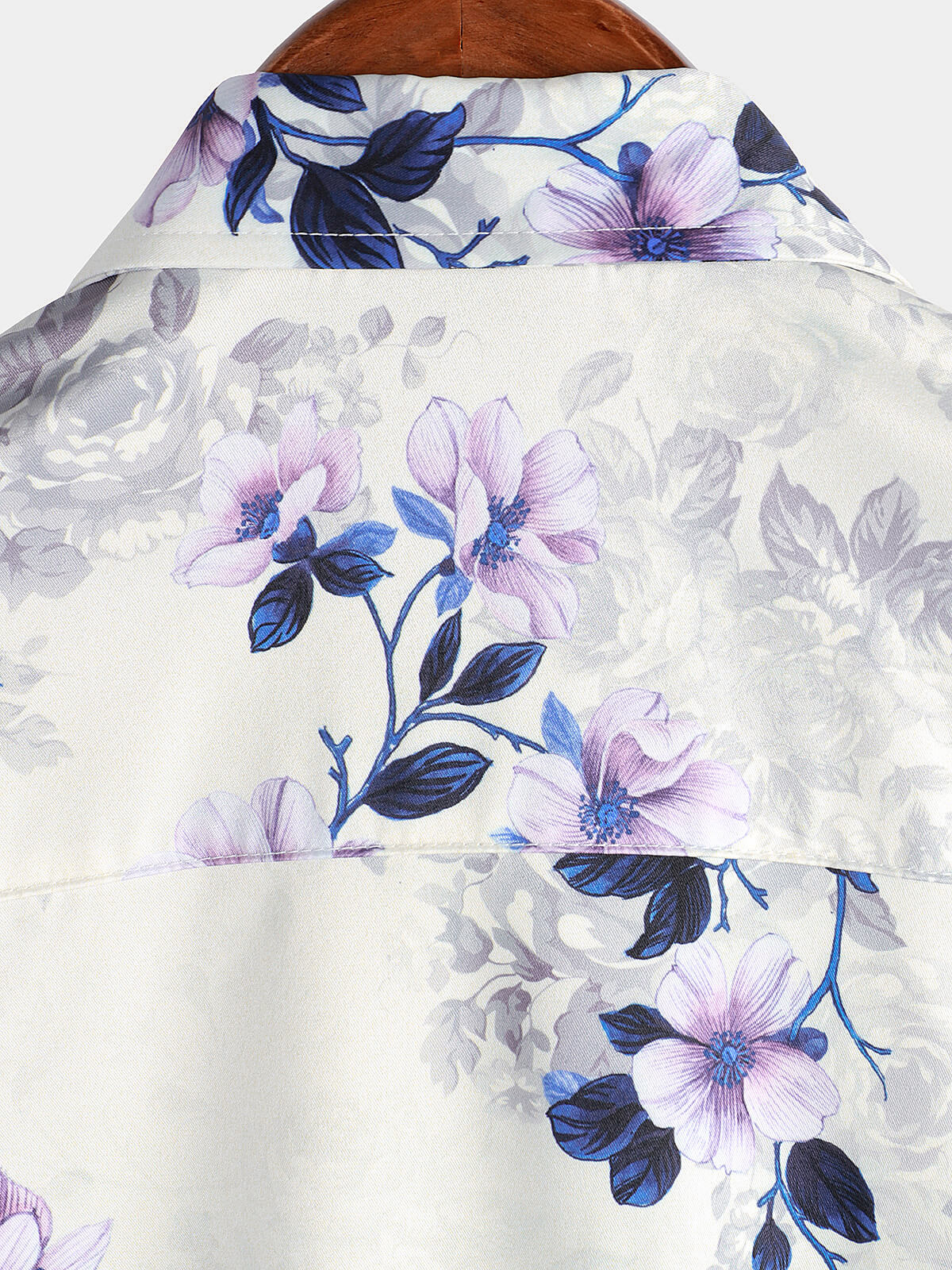Camisa Summer de manga corta floral estampado casual Button Up para hombre