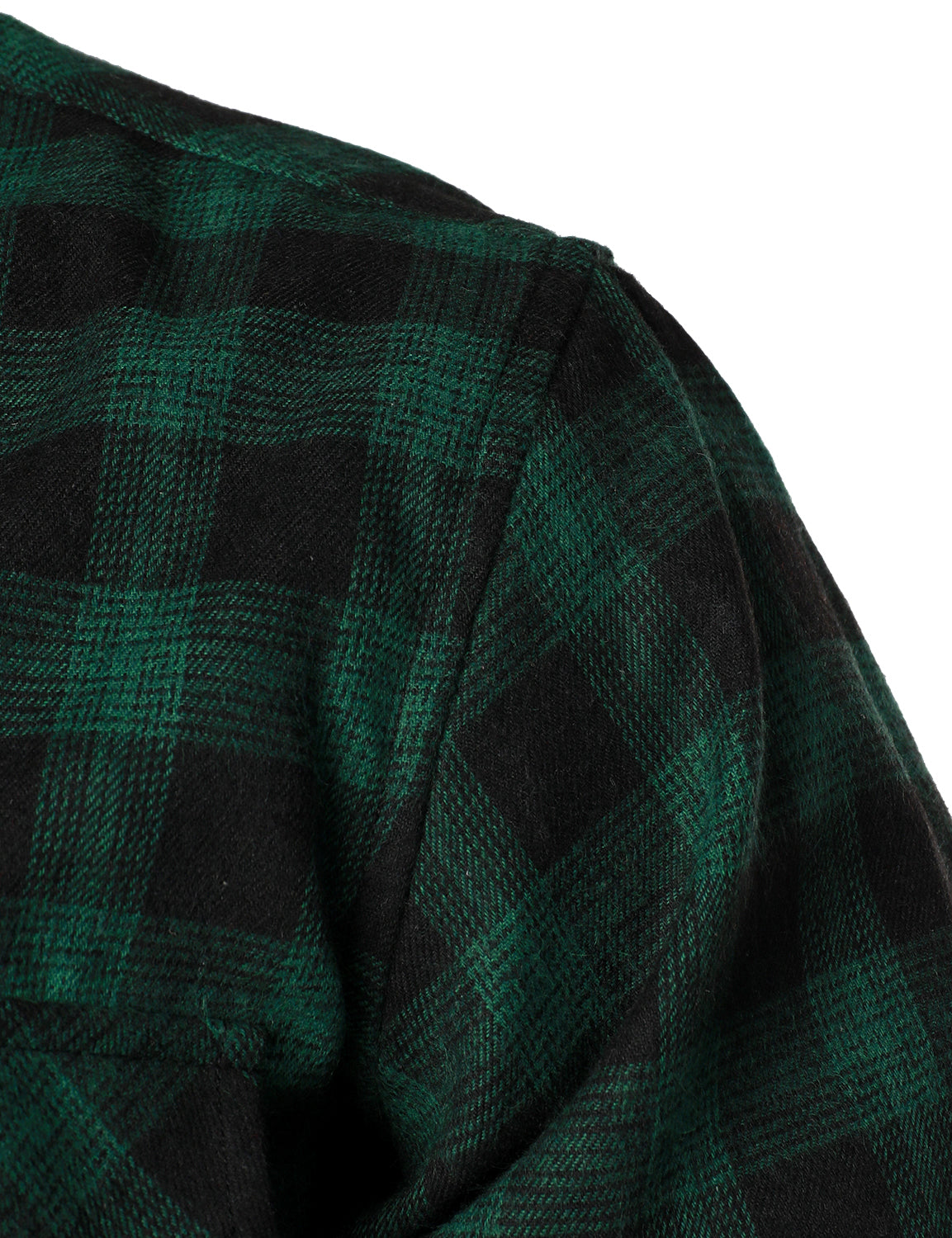 Camisa casual a cuadros Double Pocket Flannel Checkered Button Up de manga larga para hombre