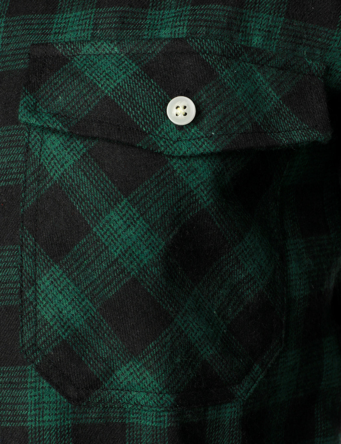 Camisa casual a cuadros Double Pocket Flannel Checkered Button Up de manga larga para hombre
