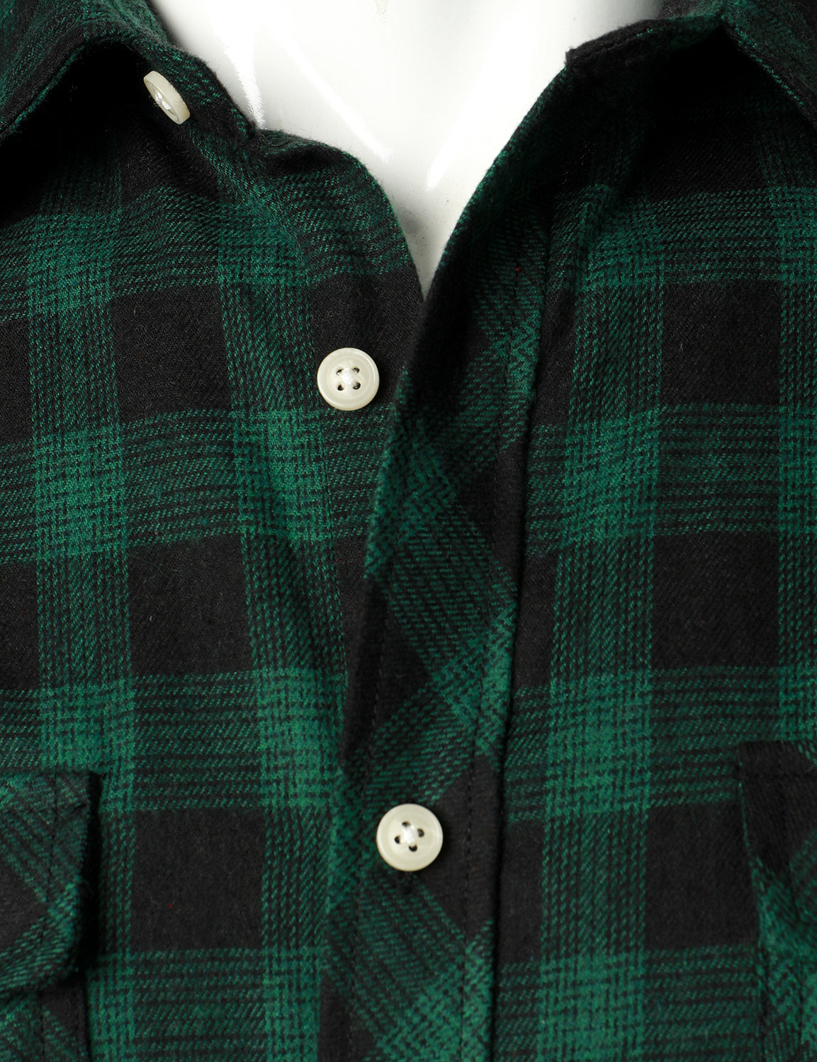 Camisa casual a cuadros Double Pocket Flannel Checkered Button Up de manga larga para hombre