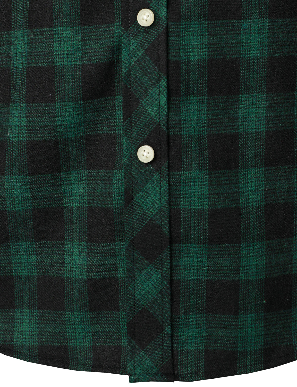 Camisa casual a cuadros Double Pocket Flannel Checkered Button Up de manga larga para hombre