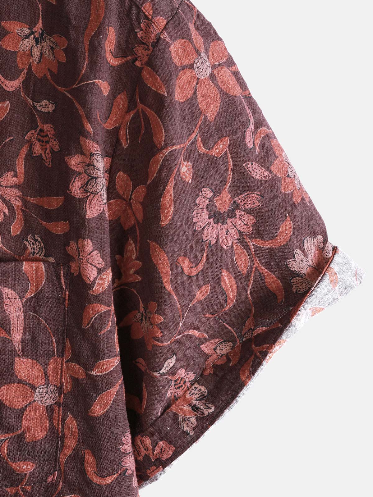 Camisa Lightweight transpirable de algodón Botanical Graphic Summer casual para hombre