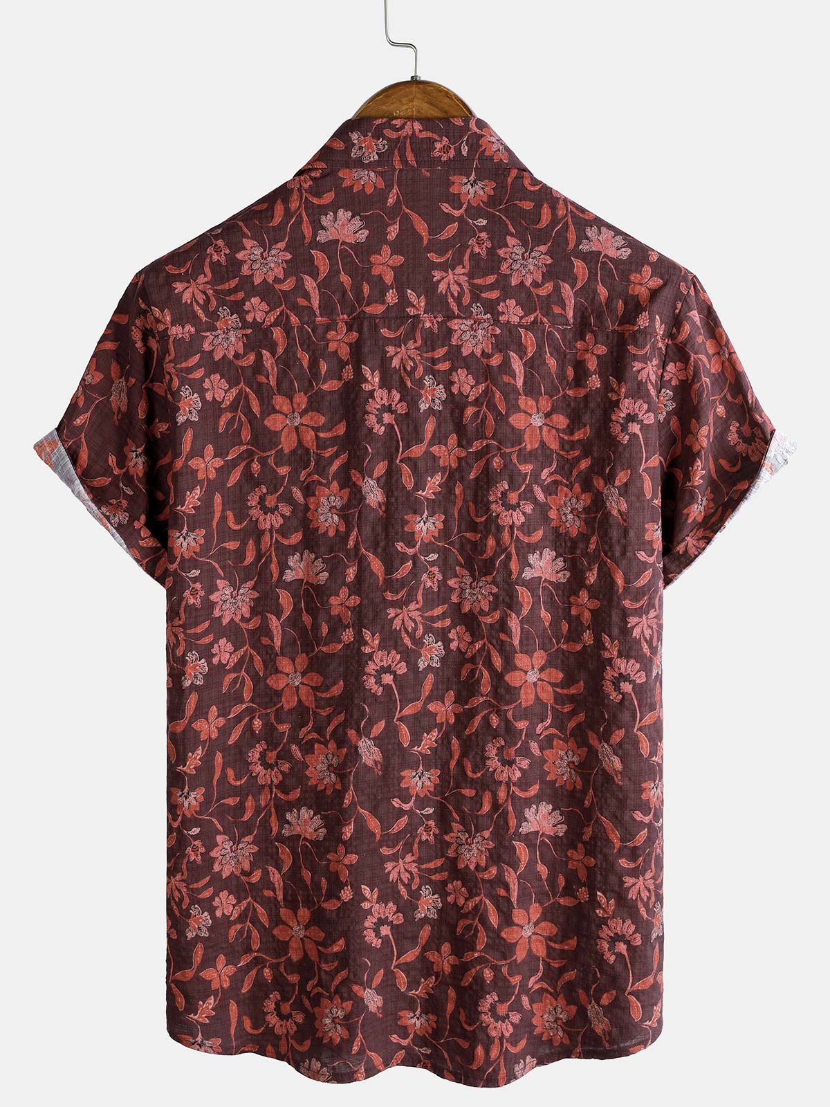 Camisa Lightweight transpirable de algodón Botanical Graphic Summer casual para hombre