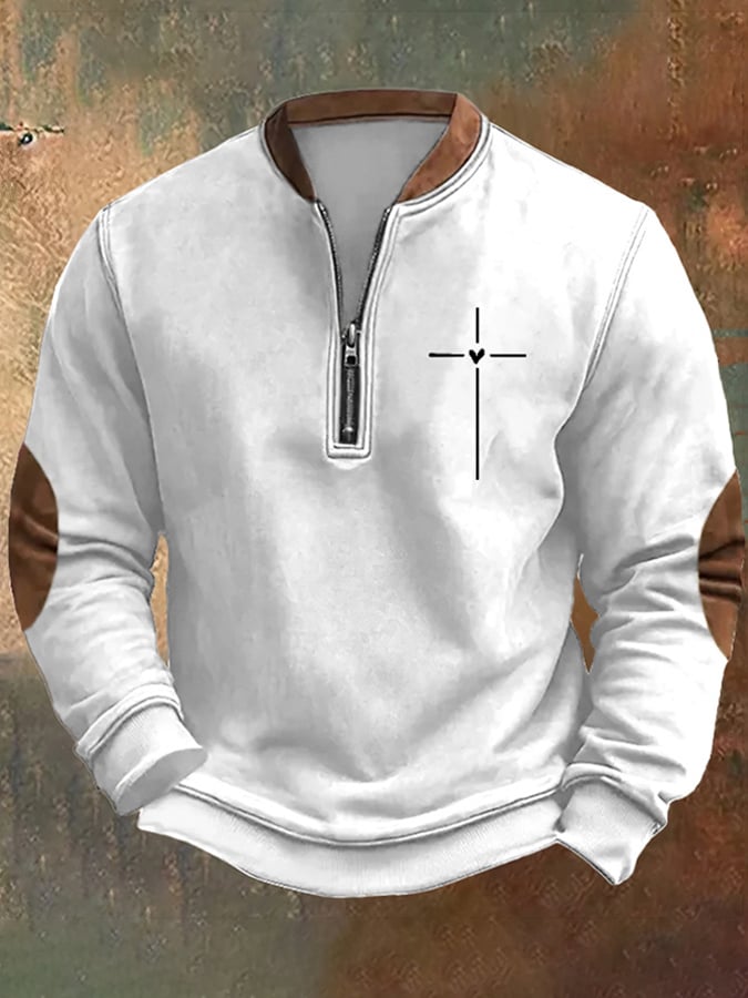Sudadera Christian Cross Faith estampado para hombre