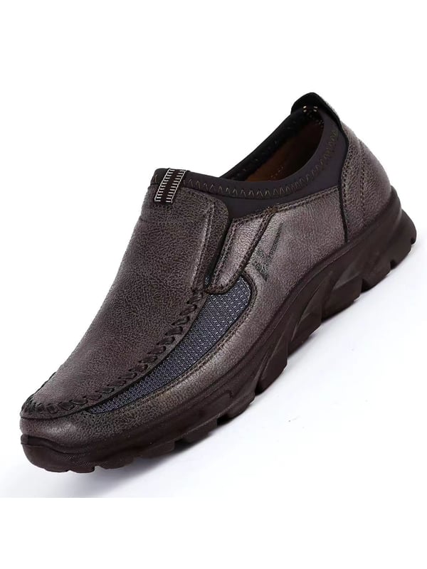 para hombre de moda Solid Leather zapatos