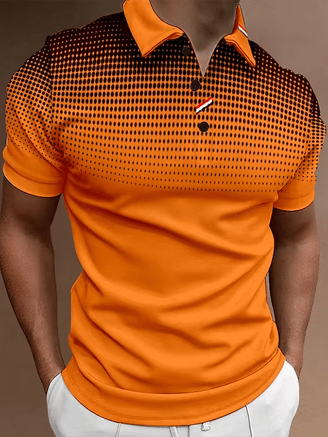 Camisa polo de manga corta estampado Pullover