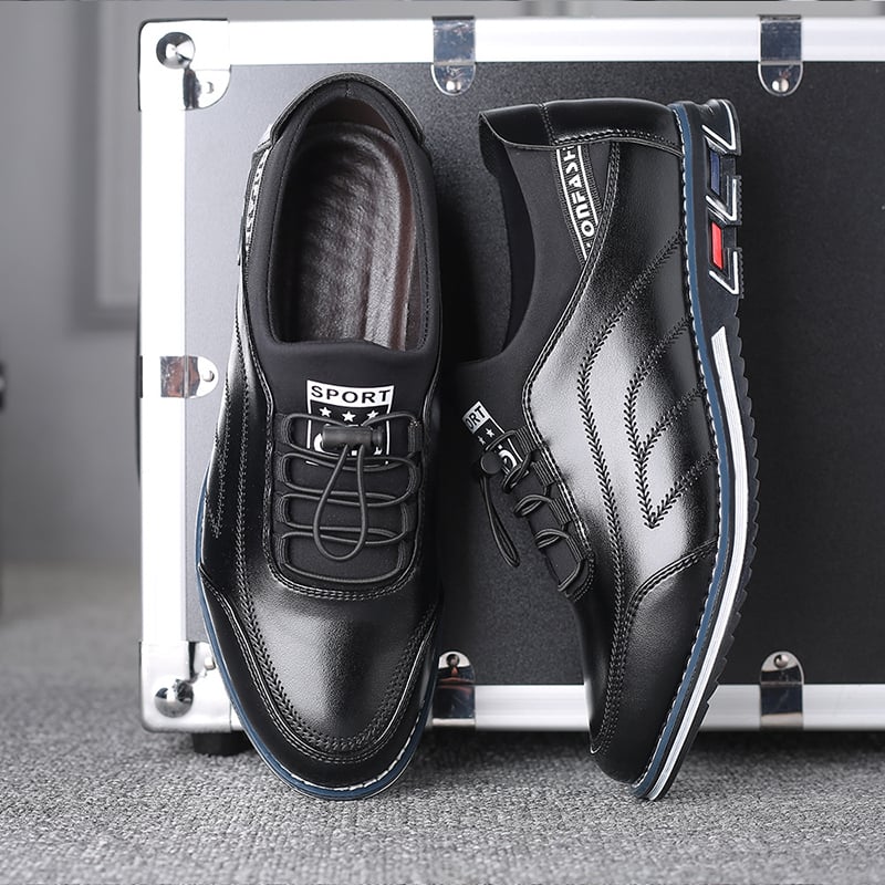 Zapatos ejecutivo casual Simple de moda cuero para hombre
