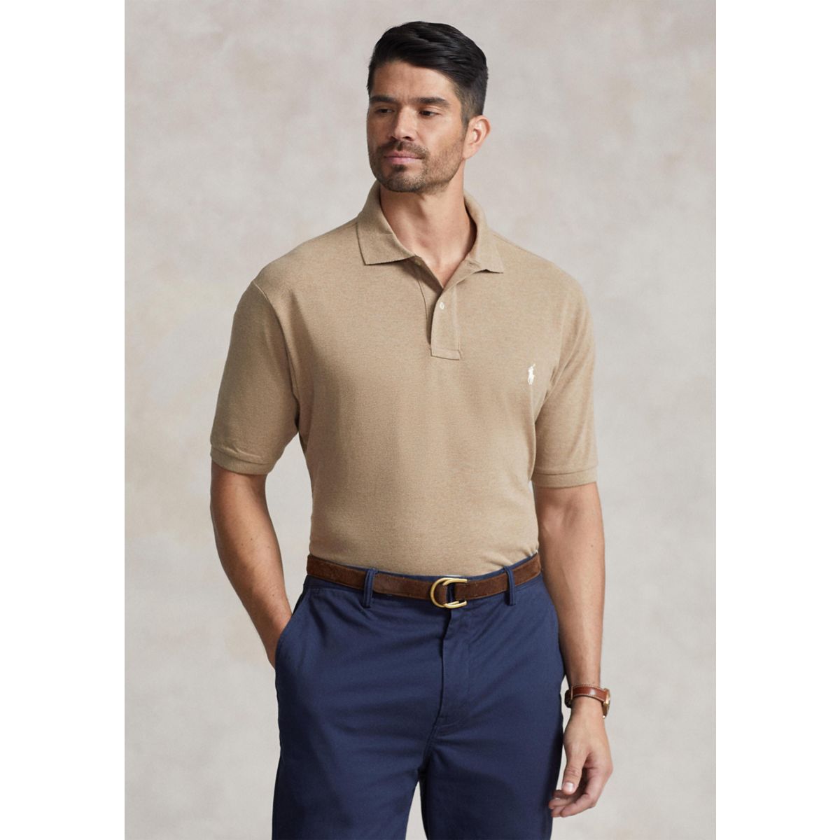 Big & Tall Classic Fit Mesh Polo Shirt - 4