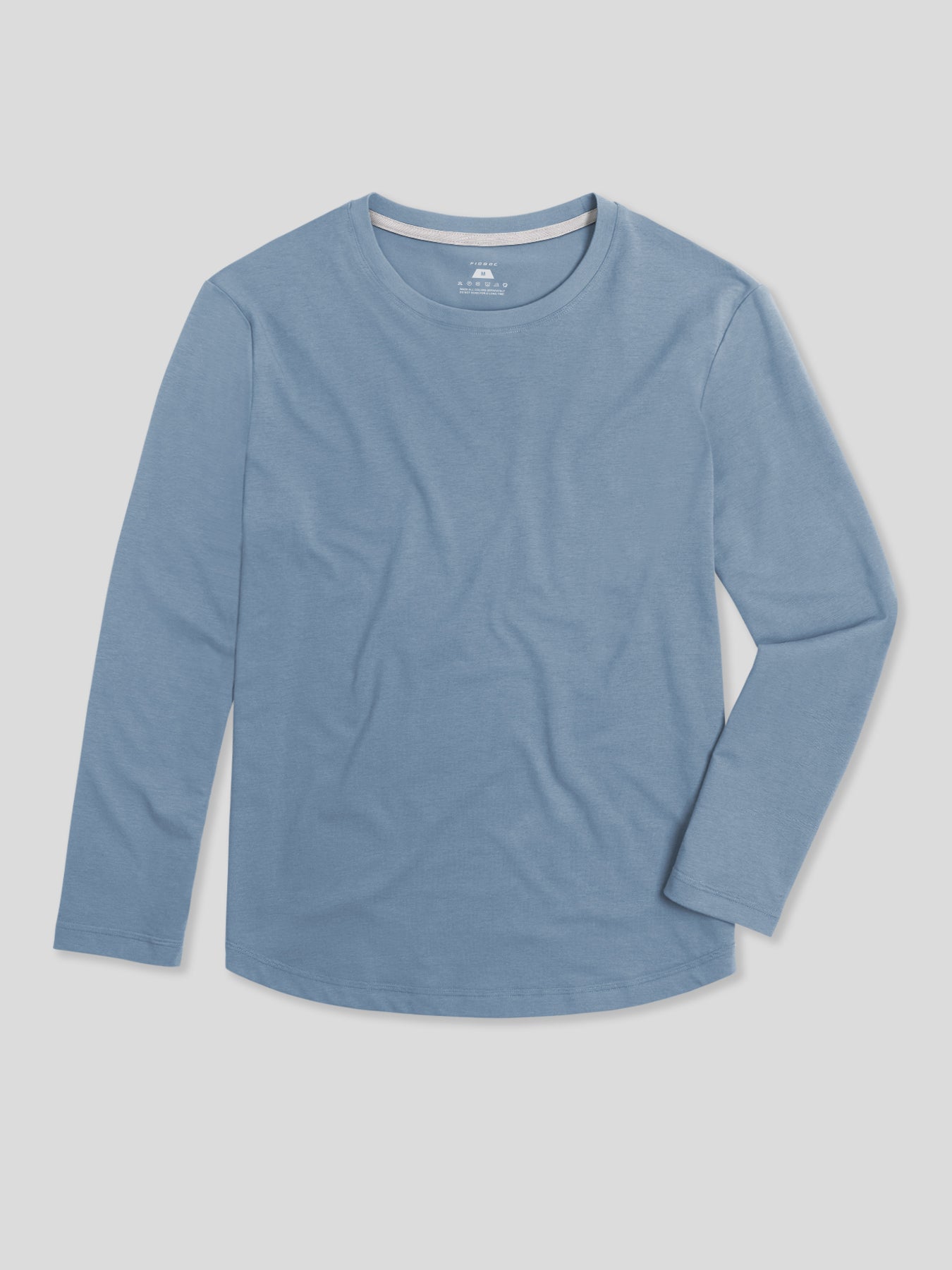 StaySmooth de manga larga Curve Hem Tee:clásico Fit