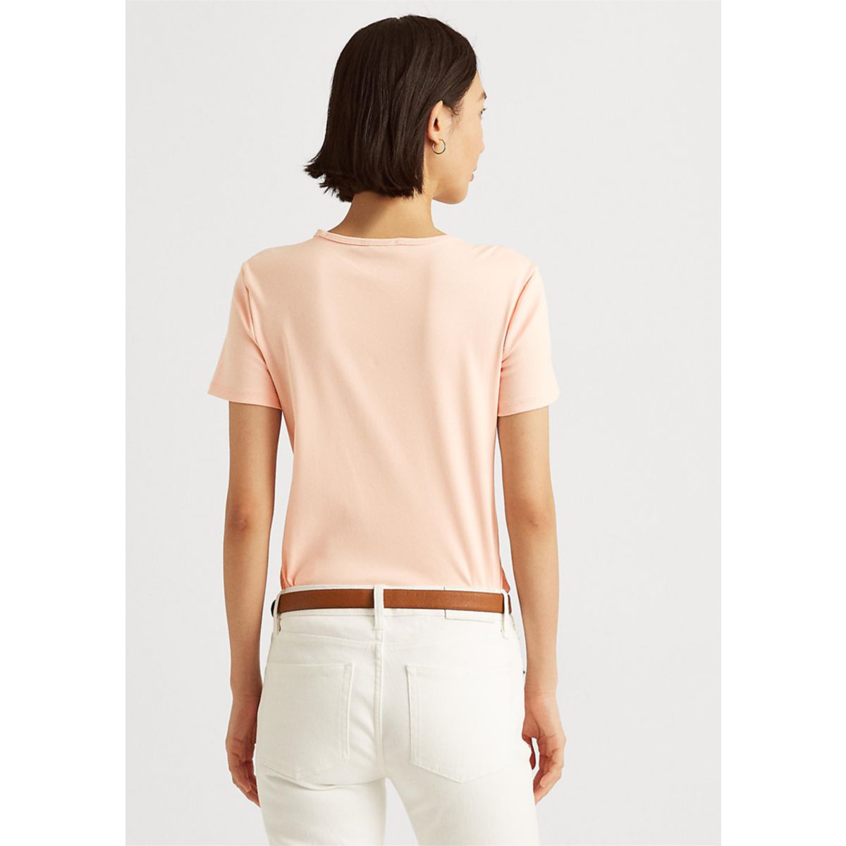 Women's Crew Neck Cotton T-Shirt - 4