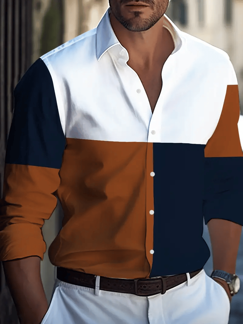 Light de lujo ejecutivo a rayas Princamiseta para hombre