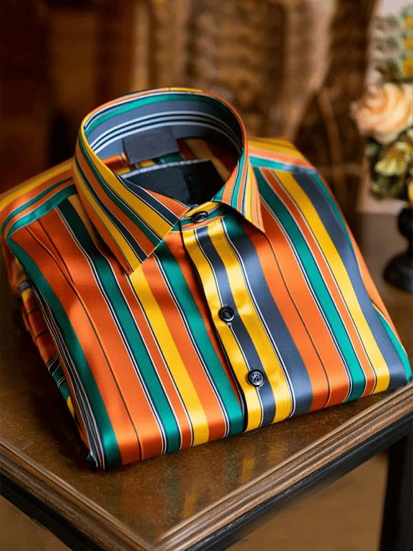 Camisa de lujo Gorgeous de manga larga para hombre