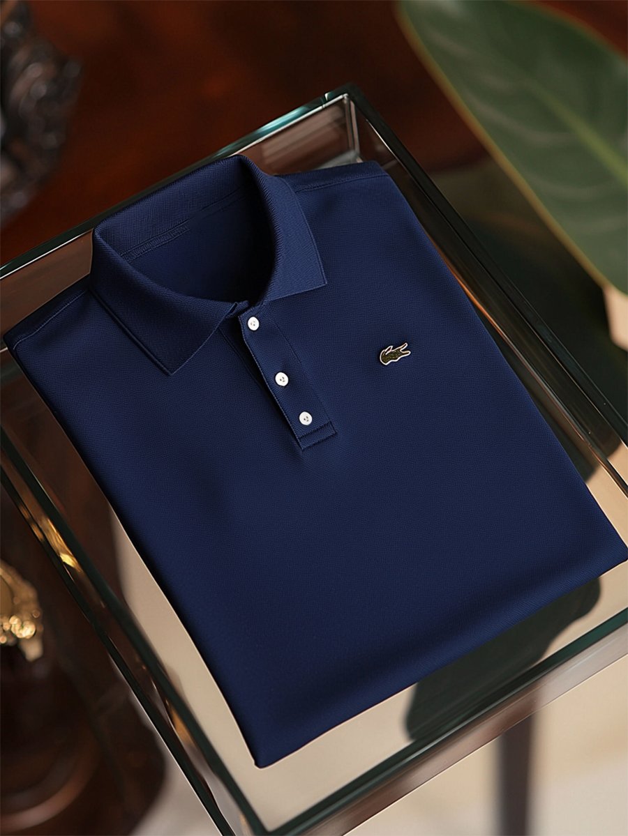 Camisa polo ejecutivo casual Button de manga corta para hombre