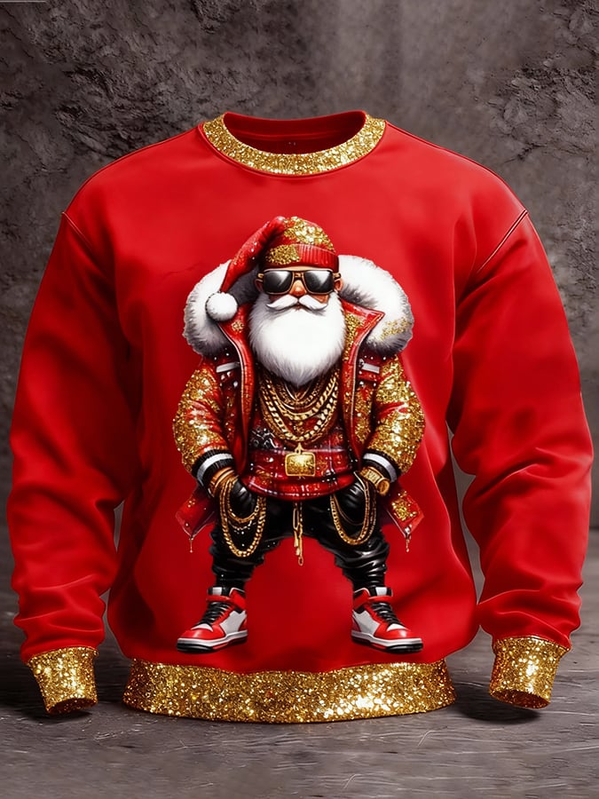 Sudadera Christmas estampado Pullover para hombre