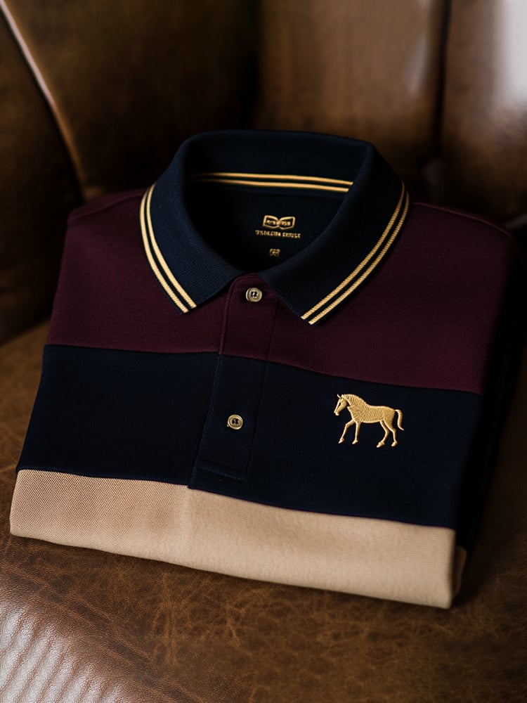 Camisa polo ejecutivo casual Button de manga corta para hombre