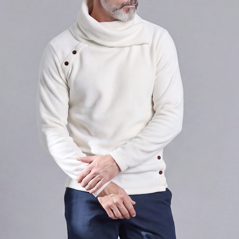 Crew-Neck de manga larga Sweater para hombre