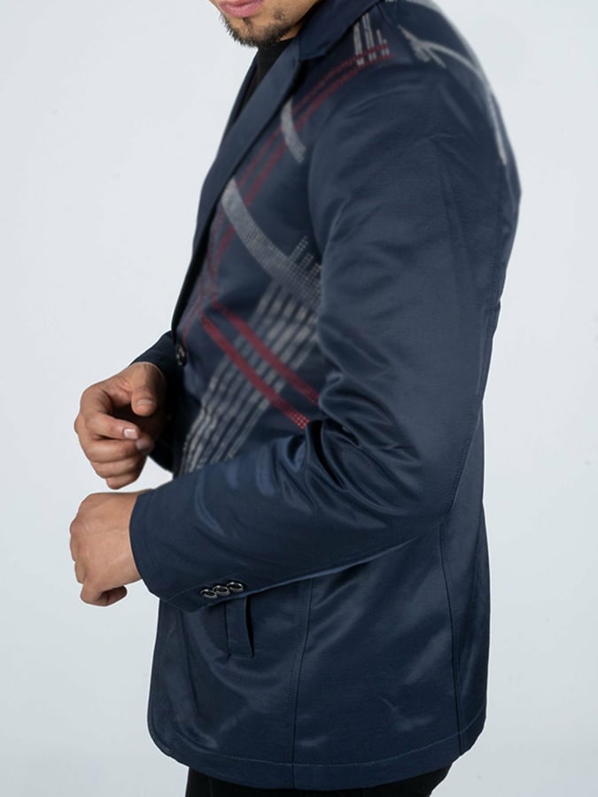 Chaqueta de moda Commuter estampado Design Suit para hombre