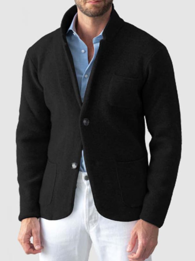 Chaqueta vintage Single Breasted bolsillo Gentleman's ejecutivo Suit para hombre