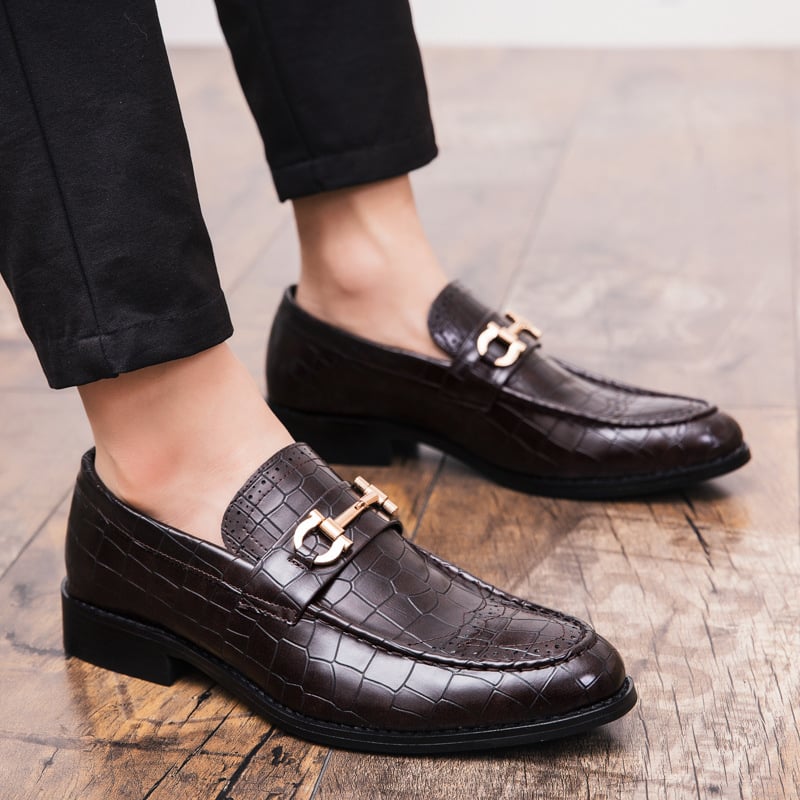 Zapatos ejecutivo casual Exotic Skin para hombre