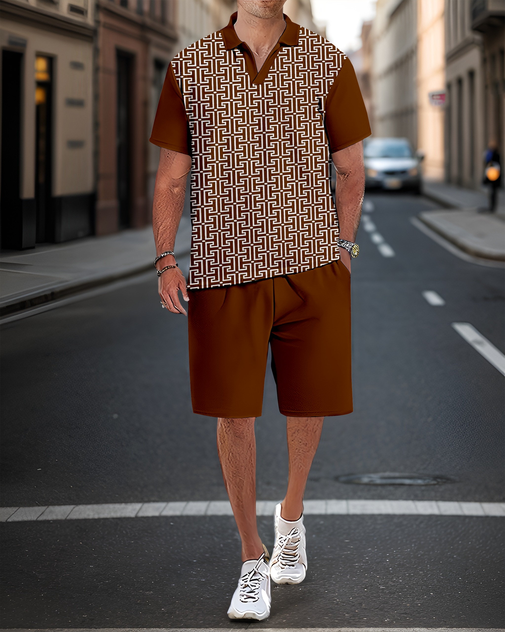 Suitmens casual Summer POLO Set 023 para hombre